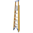 Industrial Quality Fiberglass 6-Step Platform Step Ladder For Safety & Stability