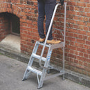 High Quality Silver Aluminium With 4 Podium Steps - 0.98m