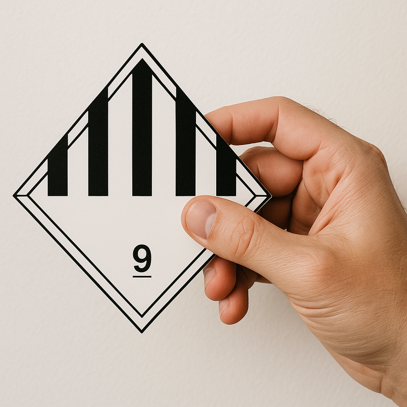 High-Performance Hazard Warning Labels Class 100x100mm 250-Roll for Export Logistics