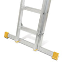 Heavy Duty Aluminum Double Extension Ladder For Industrial Applications - 6.65m