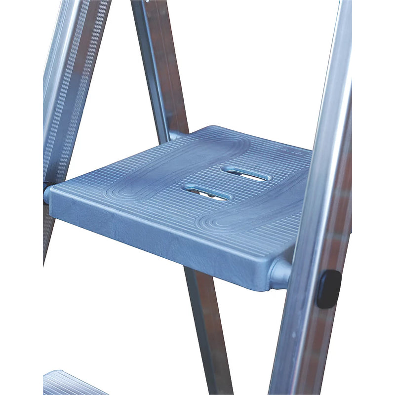 Heavy Duty Aluminium 6-Step Platform Step Ladder For Regular Use - 1.96m