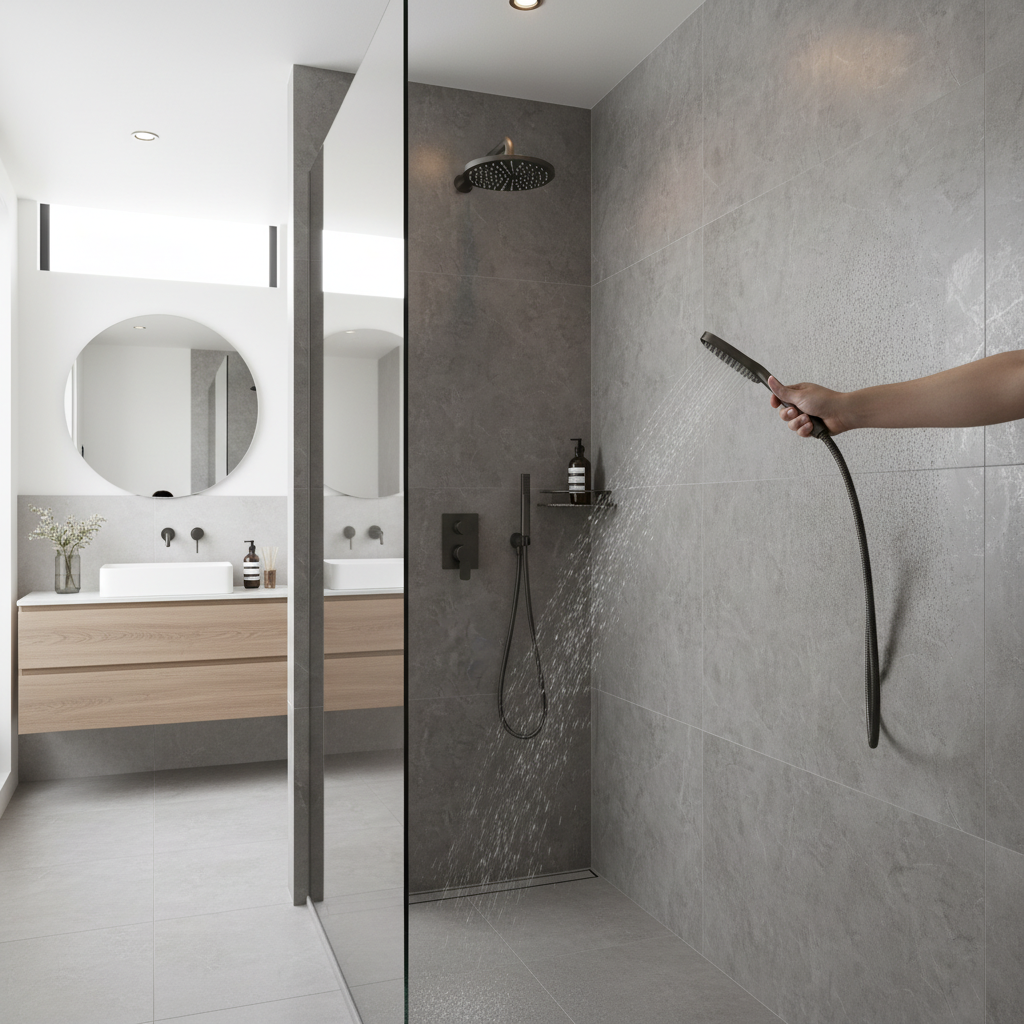 Stone Effect Wall Panelling in Grey Marble