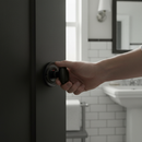 Solid Brass WC Turn and Release Knob in Matt Black Finish