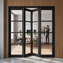 Internal Fully Finished Industrial Studio Bifold Door wit...