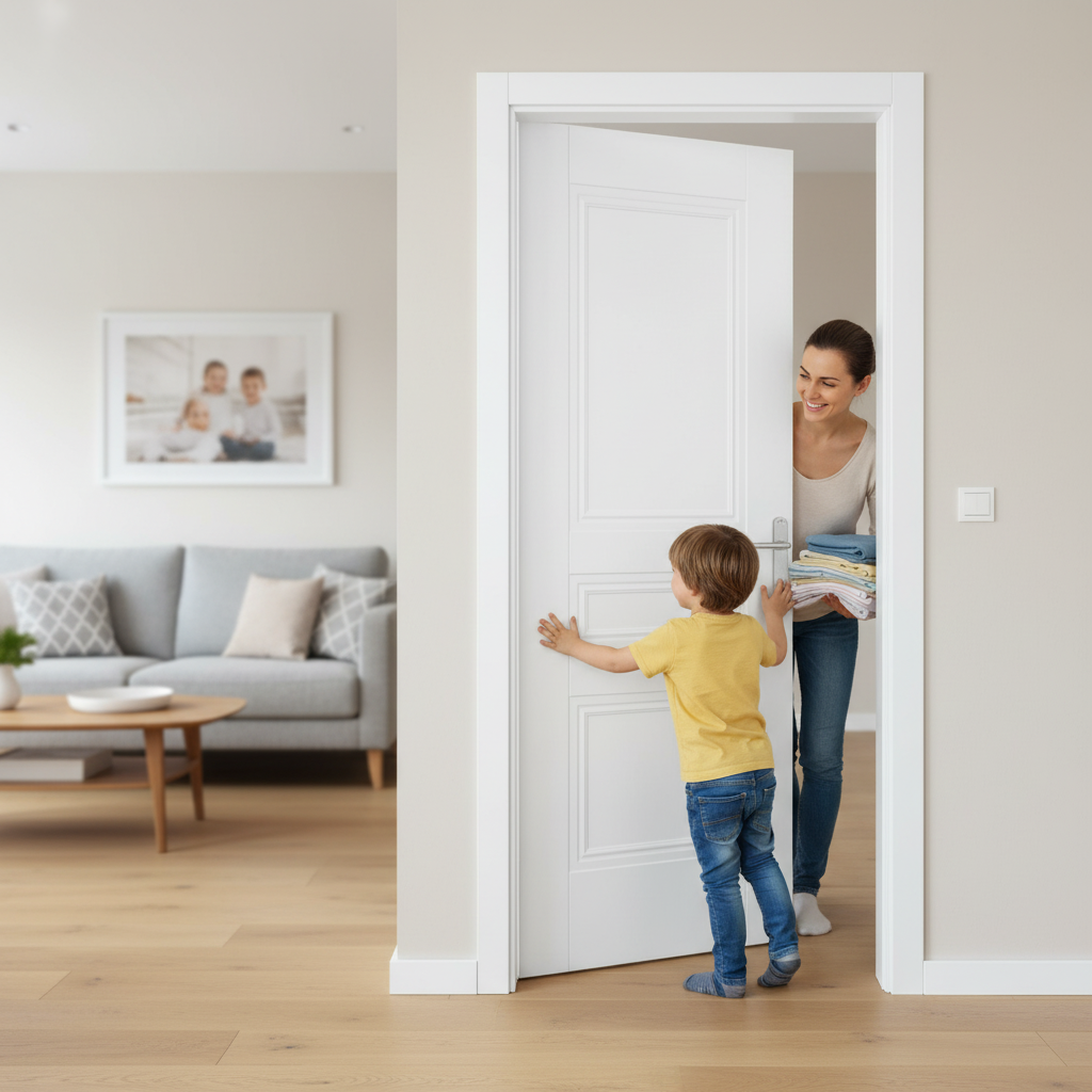 Premium Made-to-Measure Internal White Primed Elegance Henley 3 Panel Door for Custom Interiors