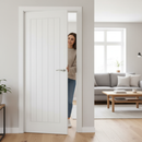 Internal Moulded Smooth Cottage 5 Panel Door - White Prim...