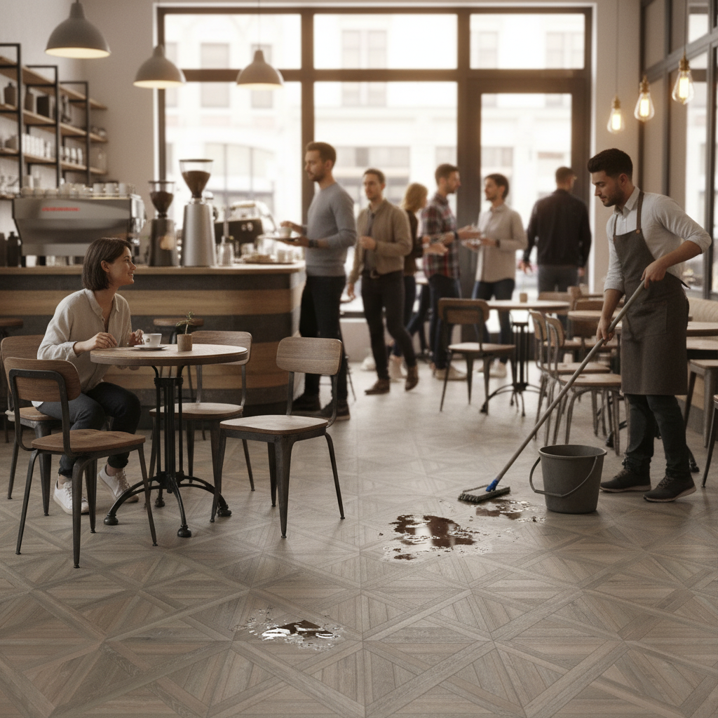 Water-Resistant 8mm Laminate Flooring with Click System