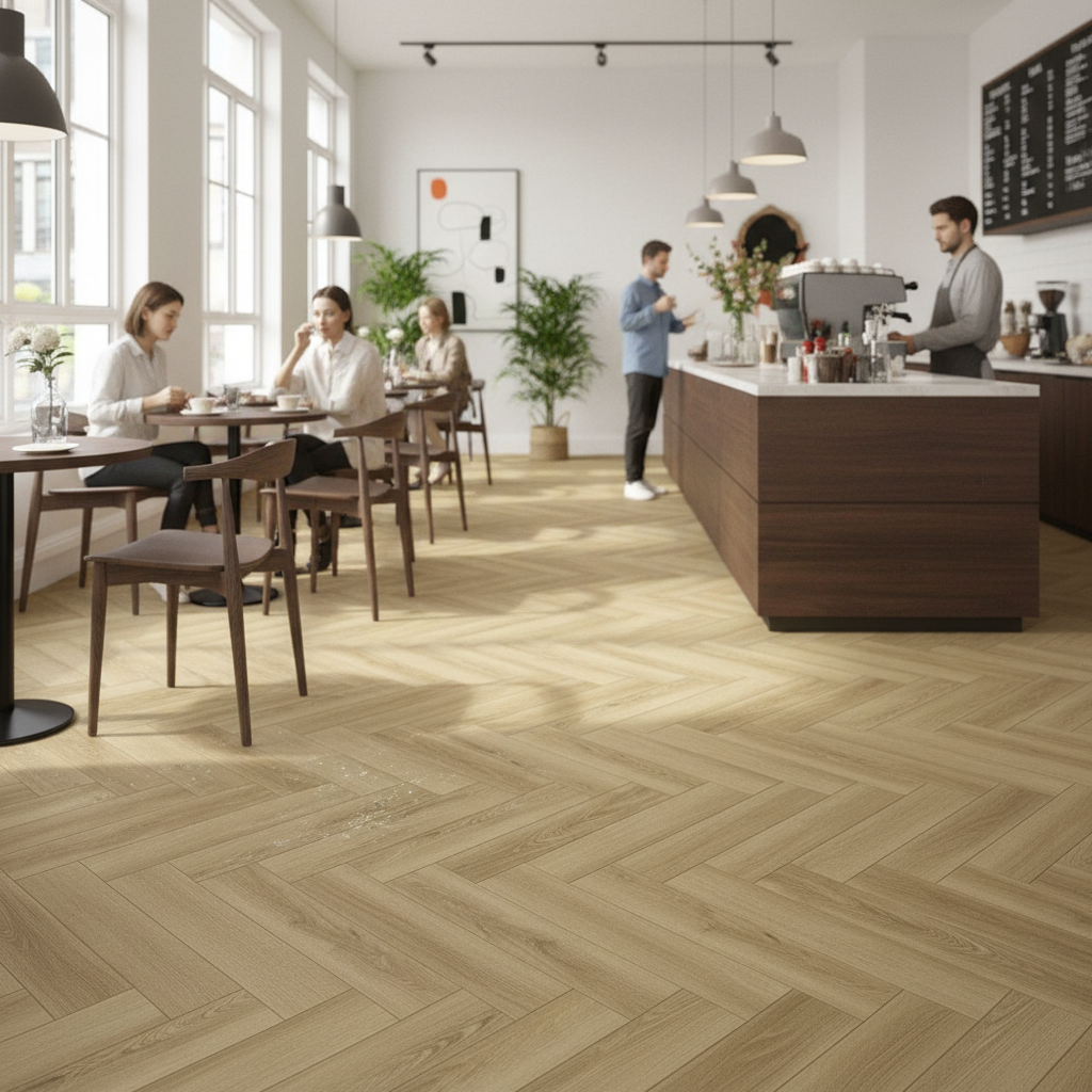 5mm Embossed Purecoat Rigid Core Vinyl Flooring