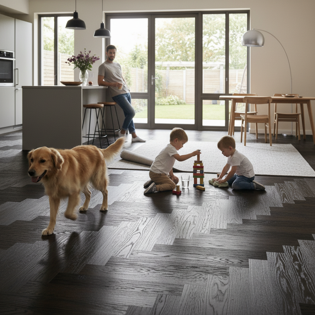 18mm Brushed and Oiled Solid Real Wood Flooring