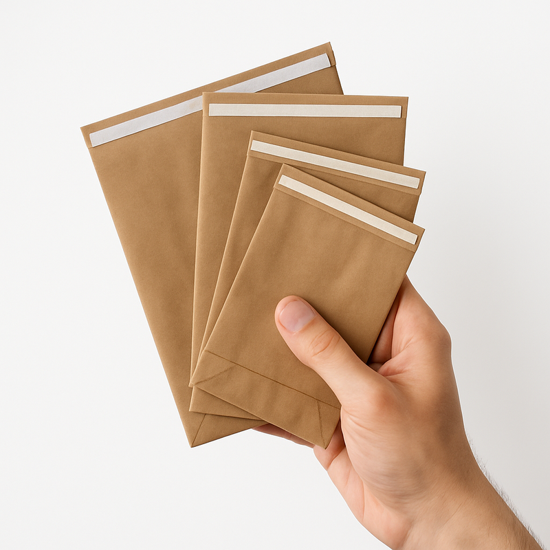 Premium Recyclable Paper Mailing Bags Sustainable Parcel Packaging for Fashion Textiles E-Commerce Orders