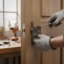 3 Lever Sashlock with Stainless Brass Finish - 76mm Inter...