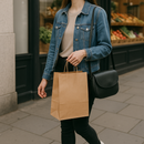 Premium Brown Paper Bags with Twist Handles Heavy-Duty Kraft Recyclable Best for Retail Food Gifts