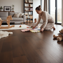 Light Brown Smoked Oak 14mm Wax Oiled Engineered Real Woo...