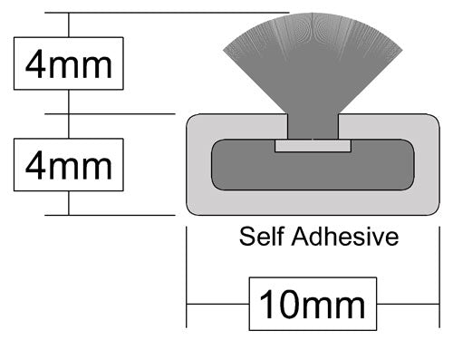 Premium Quality White Self-Adhesive Intumescent Fire & Smoke Door Seals