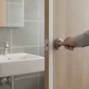 Polished Chrome & Satin Nickel Bathroom Turn & Release | Contemporary Internal Doors