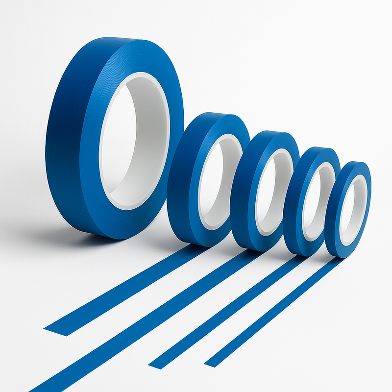 High-Performance Blue Vinyl Fine Line Tape Clean Removal Sharp Curves Perfect Finish