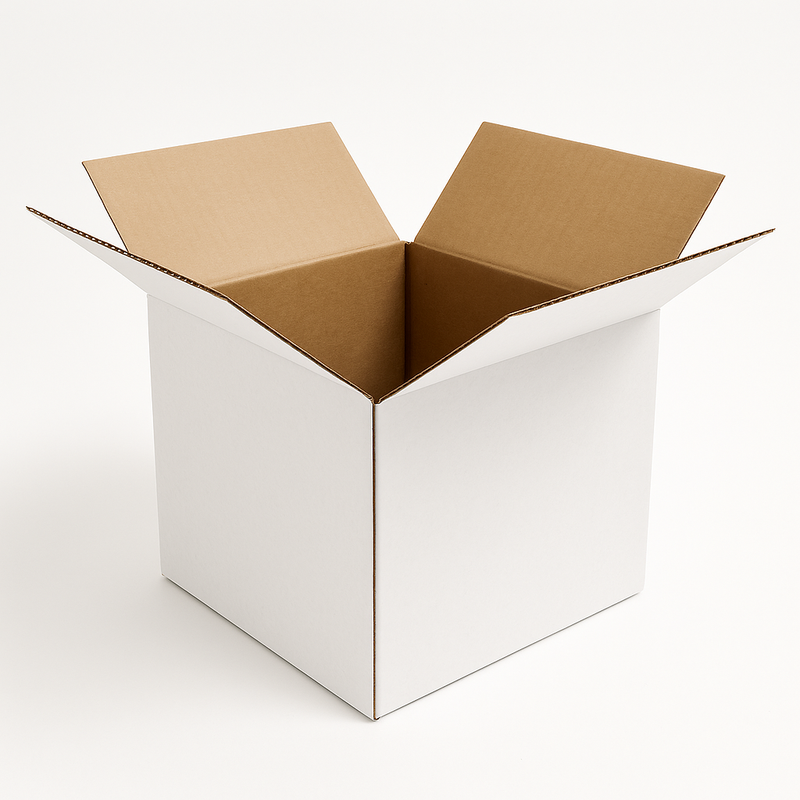 High-Performance White Cardboard Cartons Adjustable Multi-Height Single Wall Boxes Eco Smart Pack