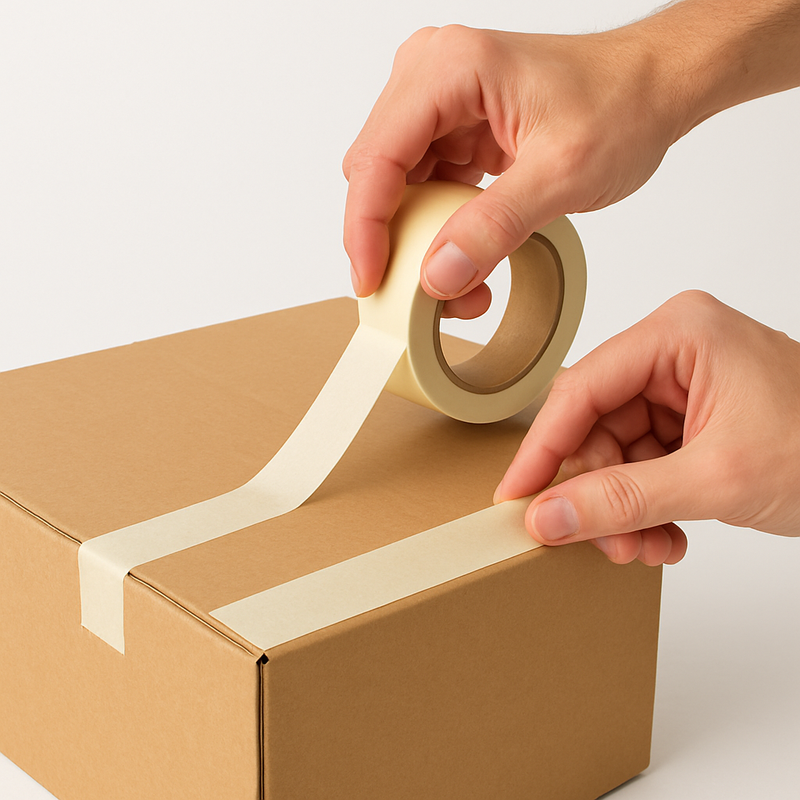 Premium High-Temperature Masking Tape 25mm × 50m Industrial Heat-Resistan Sulfur-Free Adhesive