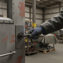 Round Lever Door Handle with Curved Design