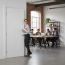 Internal Primed Cottage 1 Panel Made-to-Measure Door - Cu...