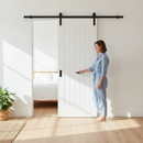 White Internal Primed Cottage 1 Panel Sliding Door