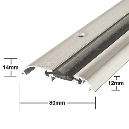 High-Quality 60 Minute Fire & Smoke Threshold Aluminium  Essential Door Protection - 914mm