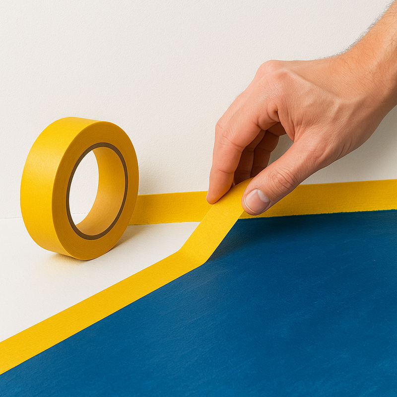 Premium Hot melt Masking Tape Clean Removal Hand-Tearable No Residue Professional Painter Choice