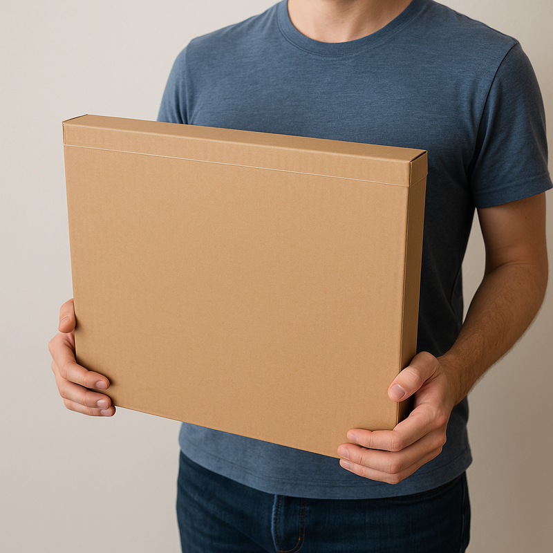 Premium Flat Cardboard Boxes for Paintings Mirrors Artwork Recyclable Strong Reliable