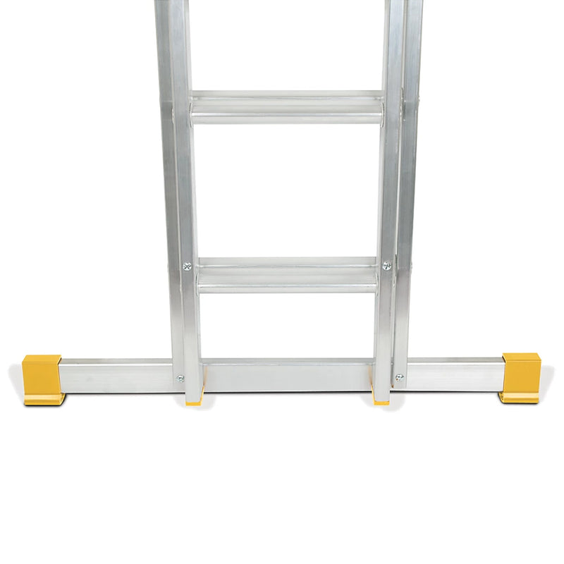 Heavy Duty Aluminum Double Extension Ladder For Industrial Applications - 6.65m