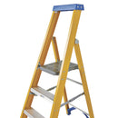 Industrial Quality Fiberglass 6-Step Platform Step Ladder For Safety & Stability