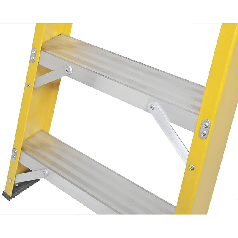 Heavy Duty Fibreglass 6-Step Platform Step Ladder For Electrical Work - 1.88m