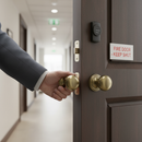 Antique Brass Mushroom Mortice Fire Door Knob Set