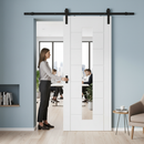 Internal Sliding Door Set with Clear Glass Pane - Customi...