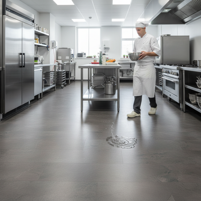 8mm Slate Dark Grey Laminate Flooring | Easy-Click Megaloc | Water Resistant