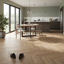 Premium Herringbone Effect 8mm Laminate Flooring with AC4 Rating for Modern Home Decor