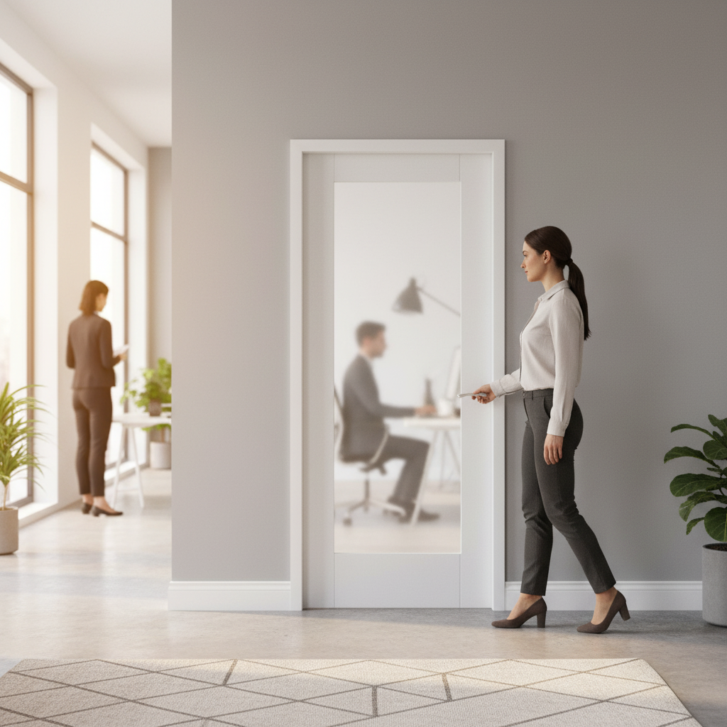 Premium Made-to-Measure Internal Door with Obscure Glass, Custom Sizes and Easy Installation