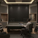 Premium Acoustic Slat Wall Panels - Black Finish with Sound-Absorbing Felt Backing for Noise Reduction and Elegant Aesthetics