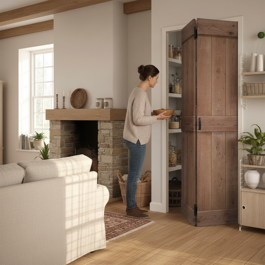 Premium Unfinished Rustic Solid Oak Bi-Fold Door - Custom Sizes Available with Lifetime Guarantee