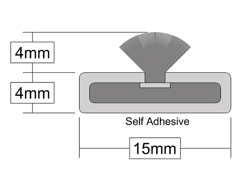 High-Quality White Self-Adhesive Intumescent Fire & Smoke Door Seals