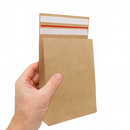 Heavy-Duty Kraft Paper Postal Bags Eco Mailing Envelopes for Clothes Textiles Gifts Recyclable Compostable Pilfer-Proof Seal