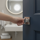 Square WC Turn and Release Set - Polished Chrome Finish