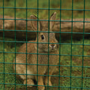 Green PVC Coated Mesh, 25 x 25mm Square Holes 12 Gauge Galvanized Core Wire (Heavy-Weight)