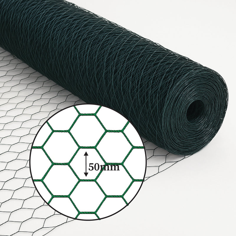 Heavy-Duty 50mm Green-Coated Wire Netting – Rust-Resistant, Multi-Purpose & Weatherproof!