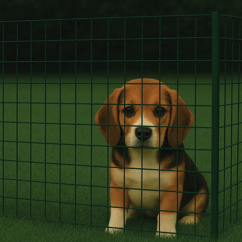 Premium PVC-Coated Mesh – 50x50mm Square Holes | 14 Gauge Green Coated Welded Wire
