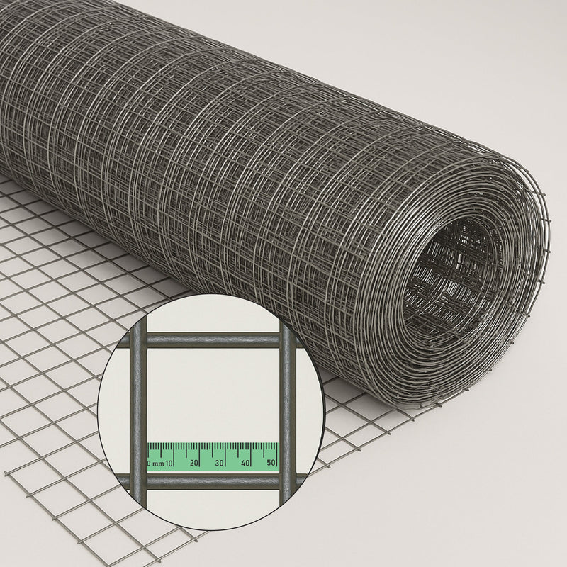 Heavy-Duty Stainless Steel Wire Mesh – 50x50mm Holes, 12 Gauge, Rust-Proof & Ultra-Strong!