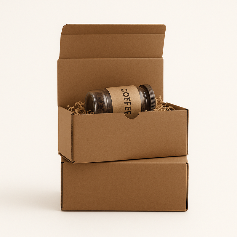 High-Performance Brown Postal Boxes Quick Seal Tear Strip Open Durable Cardboard Mailers for Online Businesses