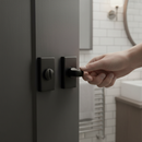 Studio Bathroom WC Turn and Release Lock - Matt Black Finish