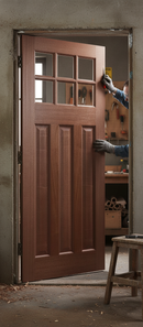 Premium Unglazed Hardwood External Door with Solid Lippings and Thick Veneer for Enhanced Durability