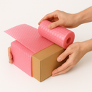 High-Performance Pink Anti-Static Bubble Wrap Shockproof Static-Resistant Rolls for Tech  Electrical Equipment