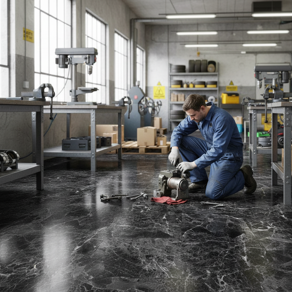 Premium 5mm Rigid Core Vinyl Flooring with Waterproof Surface and Easy Click Installation System